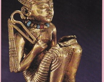 Large "Figure of King Tut" Egyptian Museum, Cairo Topographical Picture Postcard - 1235