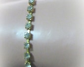 20% Off Sale Vintage Dainty Clear Rhinestone And Gold Tone Bracelet