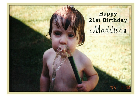 Photo Personalised Edible Icing Topper - A4 Il_570xn
