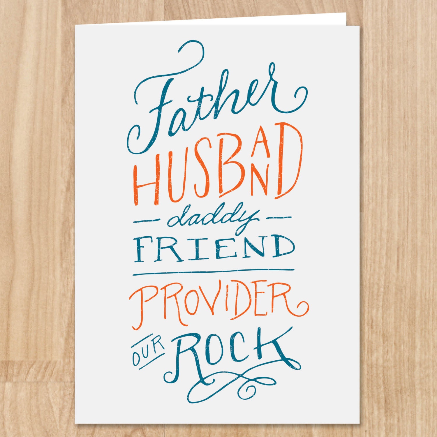 printable birthday card 5x7 father by rebekahdischdesign