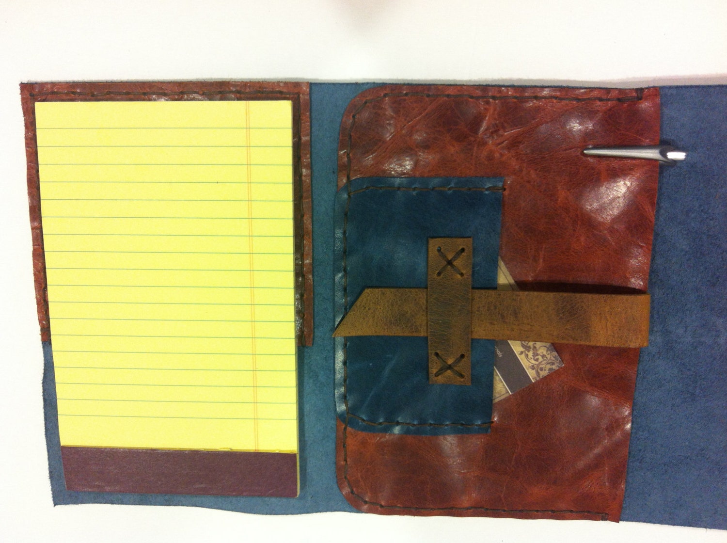 Legal Pad CaseBleu Leather Case Folder for Professional Legal