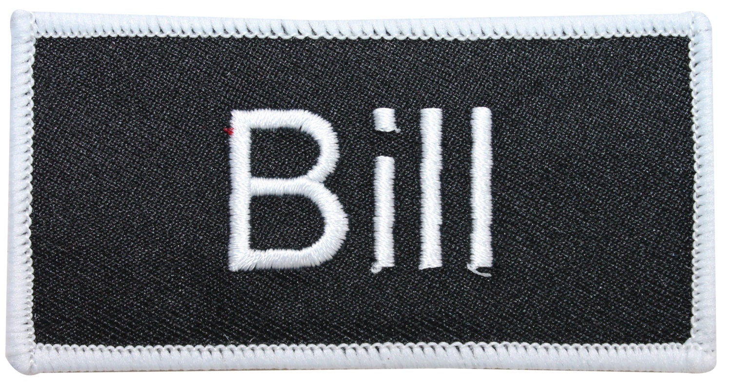 Bill Bill Name Tag Uniform Identification Badge