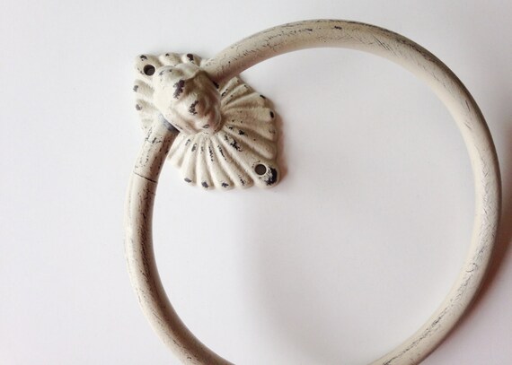 shabby chic towel ring hand towel hook powder room towel rack shabby chic towel ring hand towel hook powder room towel rack