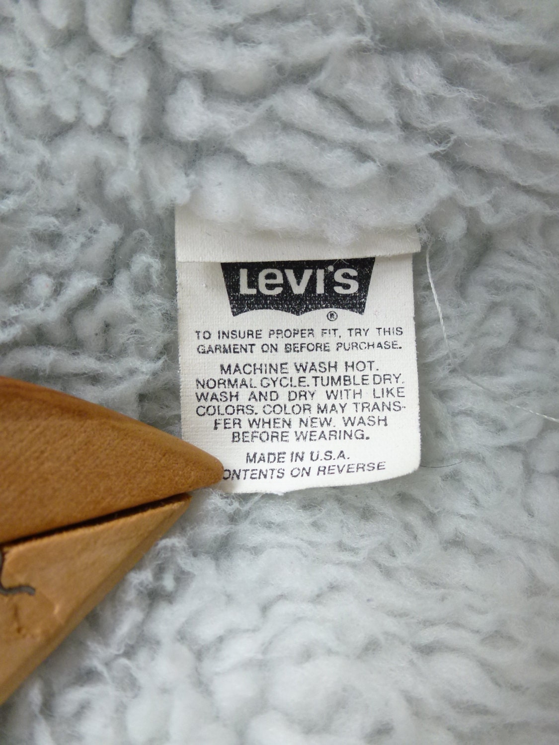 levi's fleece lined jean jacket