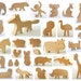 Custom order - Wooden toys - set of 35
