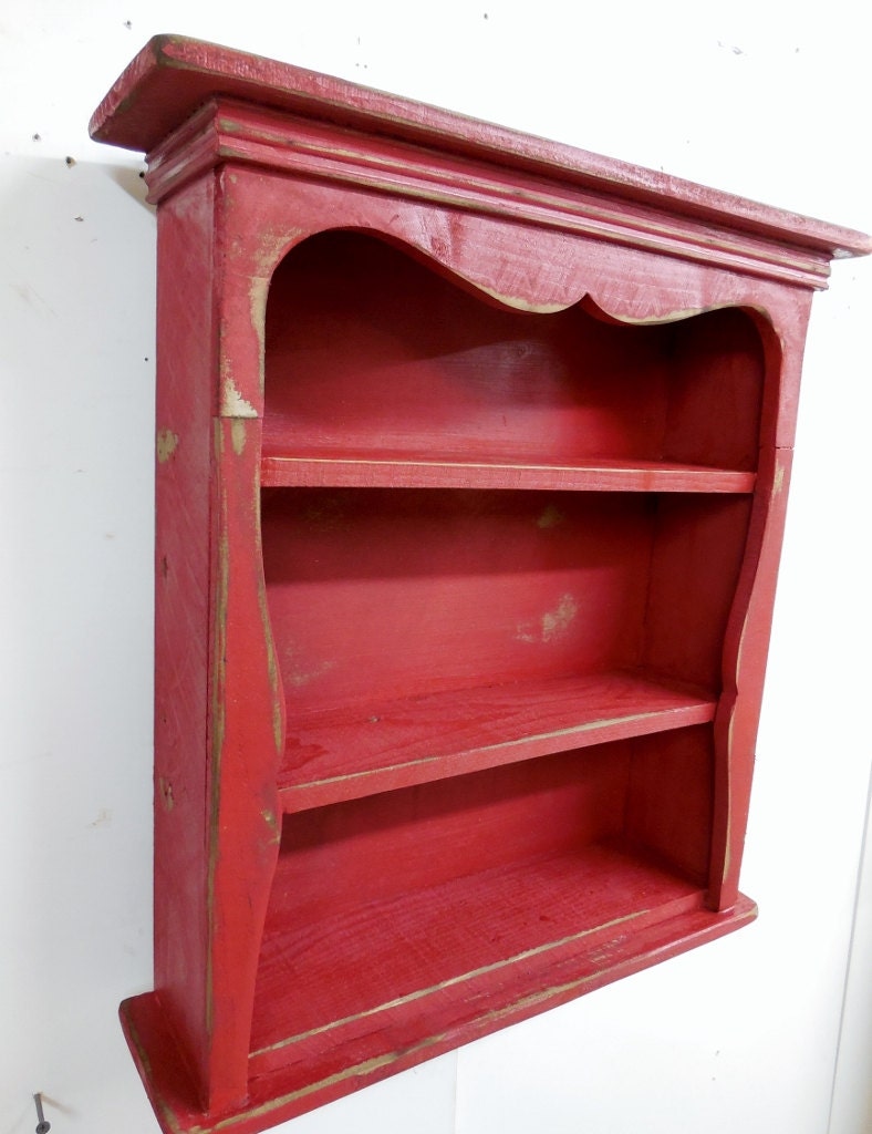 Primitive wall shelf Shabby Style Wall Shelf by LynxCreekDesigns