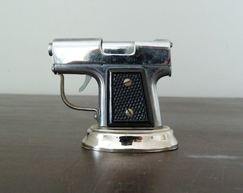 Vintage Occupied Japan Pistol Table Cigarette Lighter
