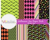 50% OFF - INSTANT DOWNLOAD, halloween fun digital papers, halloweeen backgrounds, for commercial and personal use, digital scrapbooking, inv Il_170x135