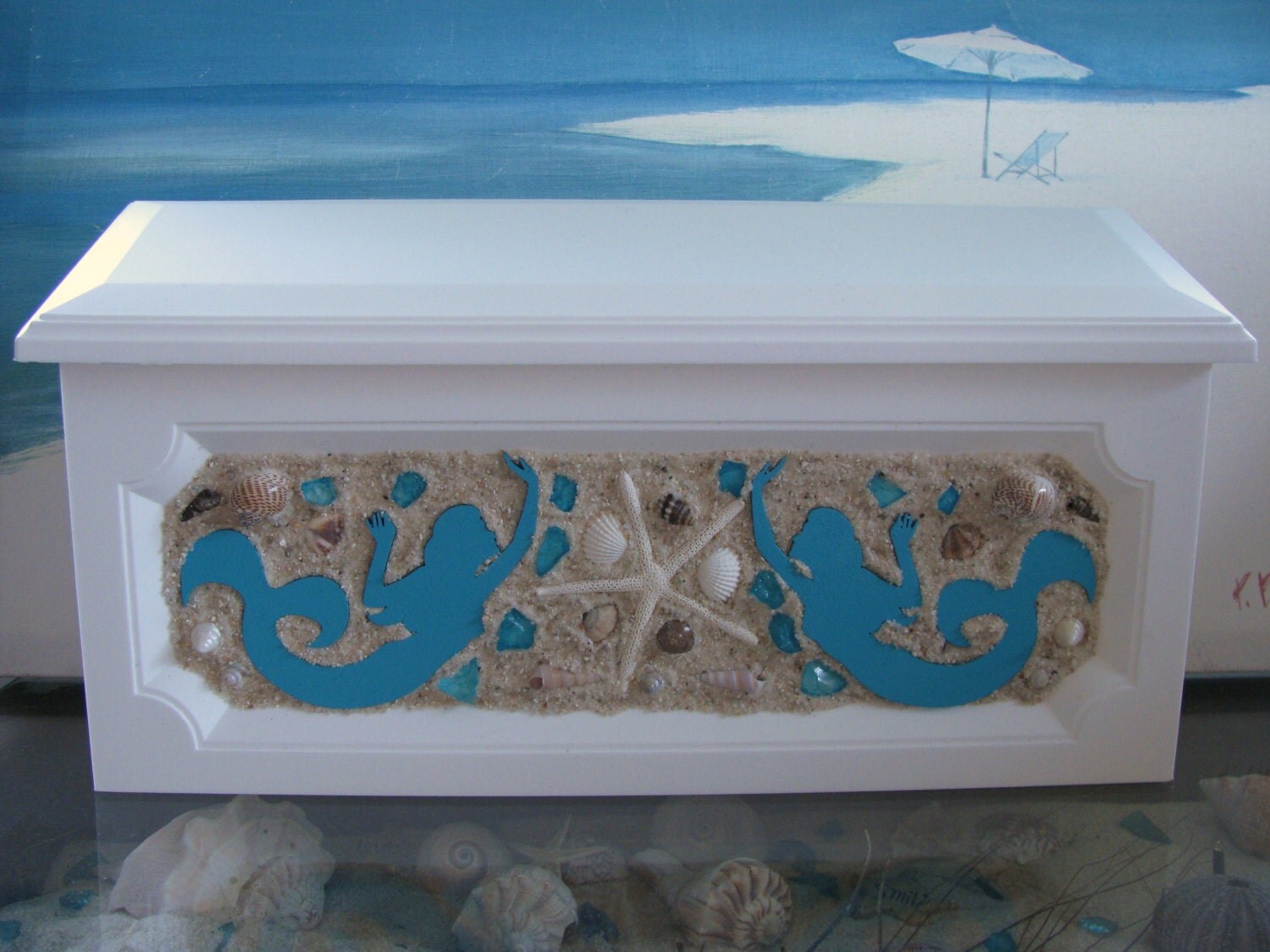 Mermaid Wall Mount MailboxSeashell Wall Mount MailboxBeach