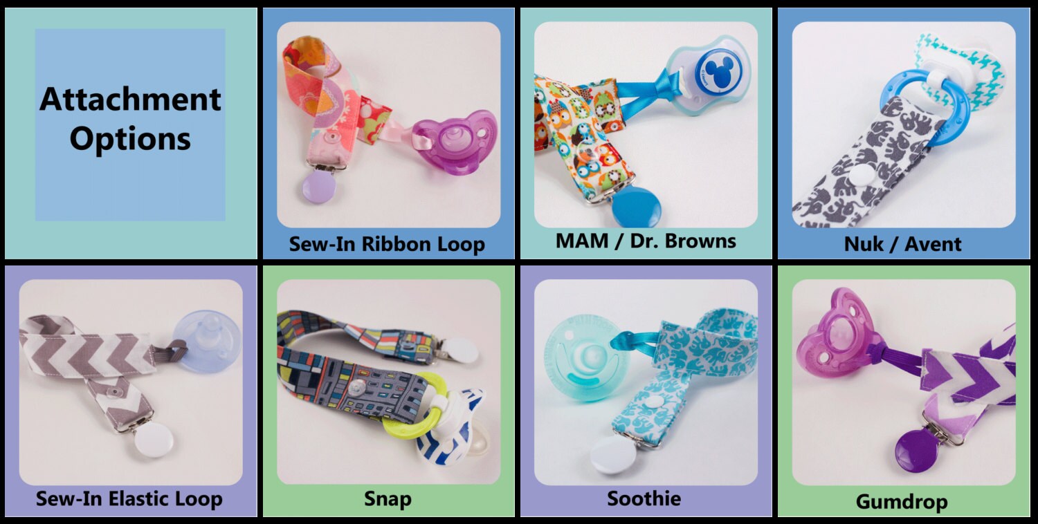 Elephant Pacifier Clip Soothie Gumdrop Avent MAM Nuk