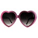 Handmade Glitter Heart Sunglasses, Pink Hearts Eyeglasses, Vintage Lolita Heart Glasses, Hand Embellished Sunglass,