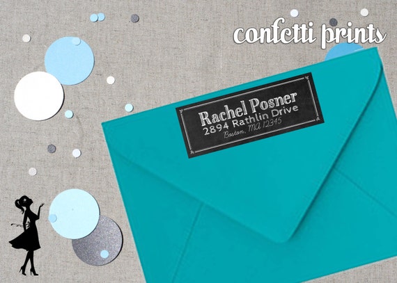 Personalized Printable Address Label - CHALK IT UP Printable Il_570xn