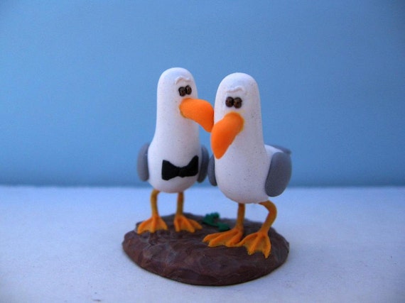 RESERVED FOR markcrothwell: Seagull Polymer Clay Figurine
Nemo Wedding