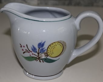 Cute small pitcher in "Windflower" pattern, by Arabia Finland
