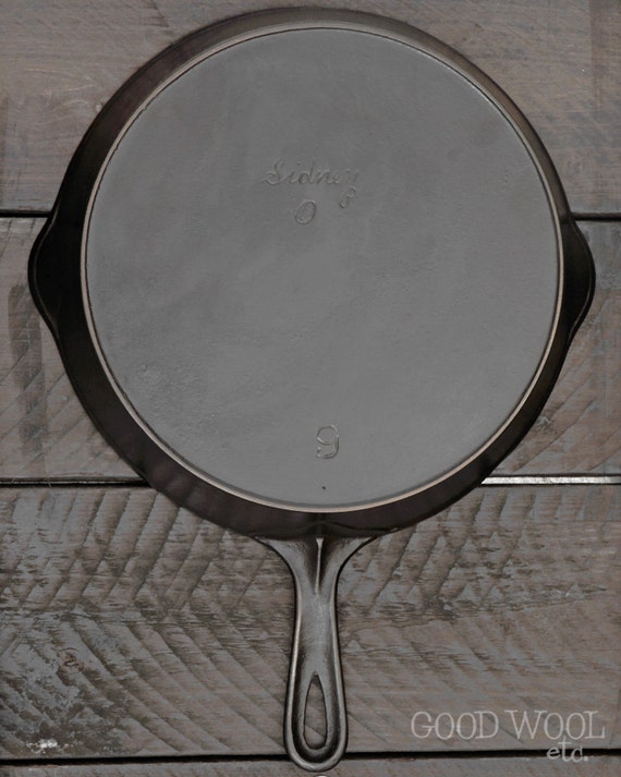 sidney hollow ware antique cast iron skillet prewagner 9