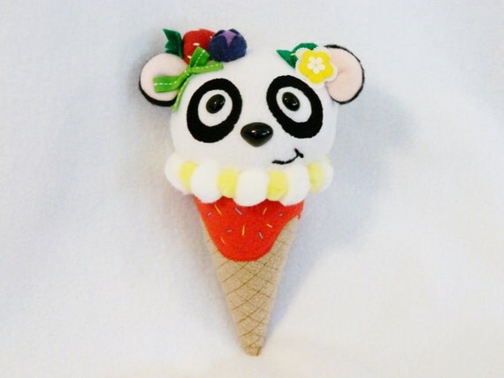 ice cream cone stuffed animal