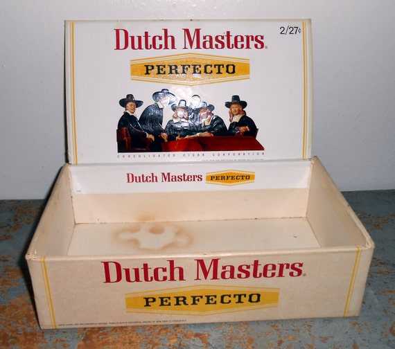 Vintage Cigar Box Dutch Masters Perfecto Cigar Box