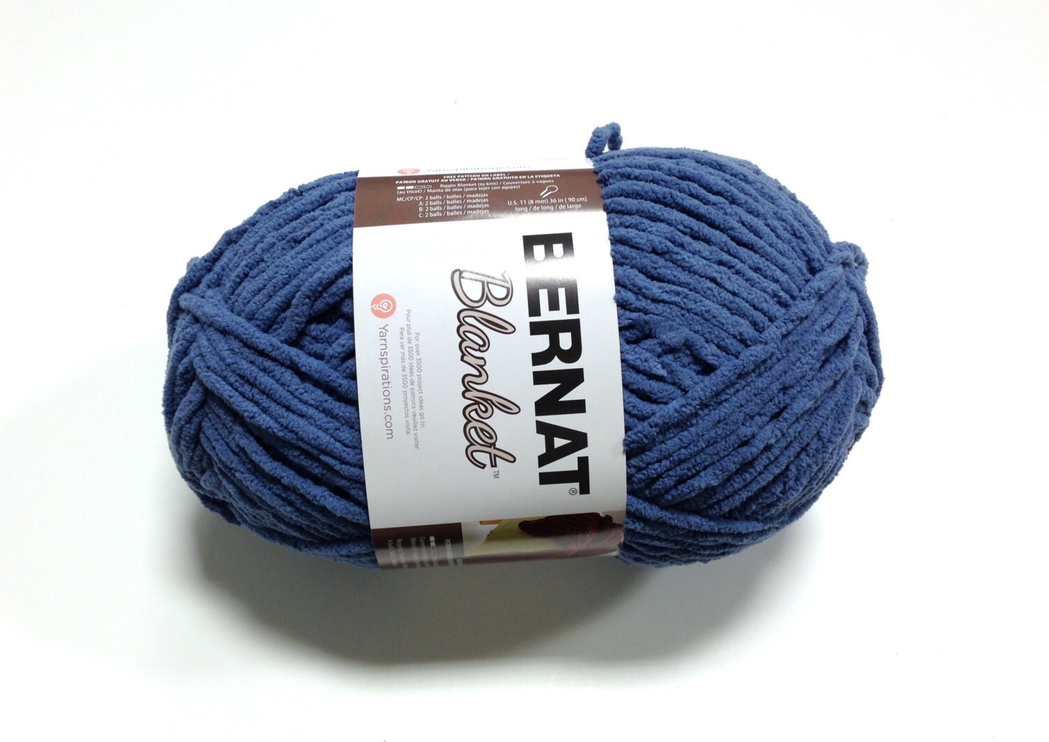 Bernat Big Blanket Yarn Country Blue Large Skein 300 Grams New