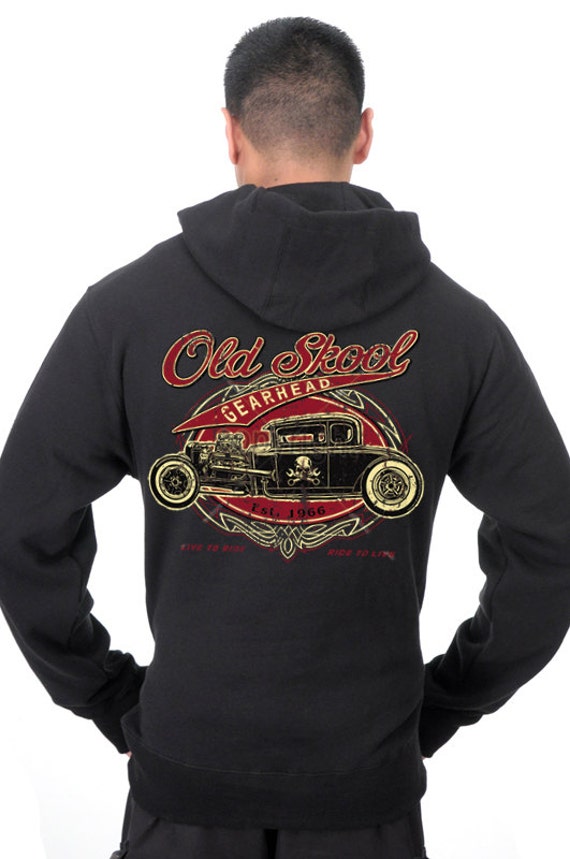 Men's Old Skool Gearhead Vintage Car Hot Rod by OrangeDesignStudio