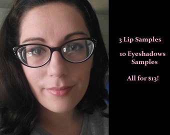 3 Lip Samples and 10 Eyeshadow Samples Set