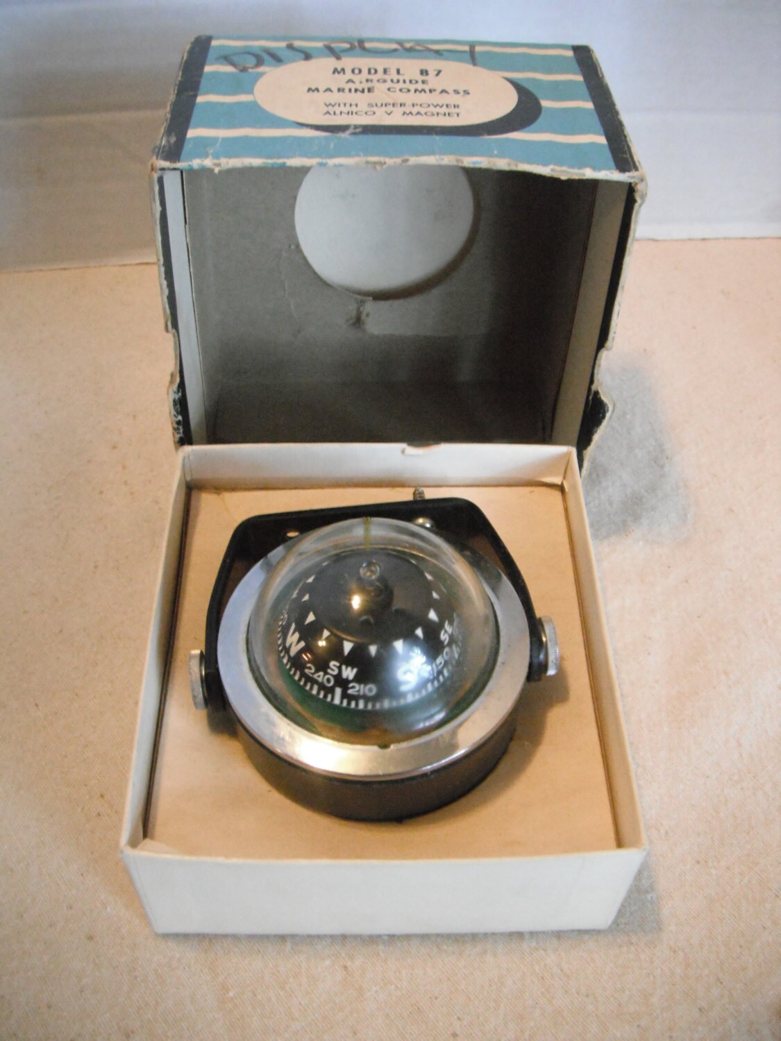 Vintage Airguide marine compass