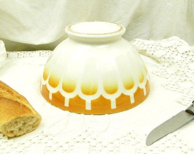 Very Big French Antique Chippy Café au Lait Bowl / Coffe Bowl / Cottage Kitchenware / French Country Decor / Retro Vintage Home Interior