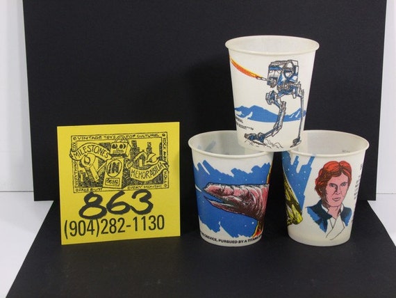 vintage star wars dixie cups