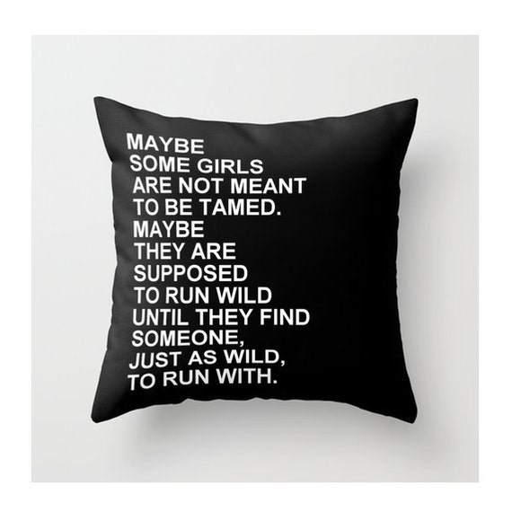 Carrie Bradshaw Quote Pillow Sex and The City Decorative