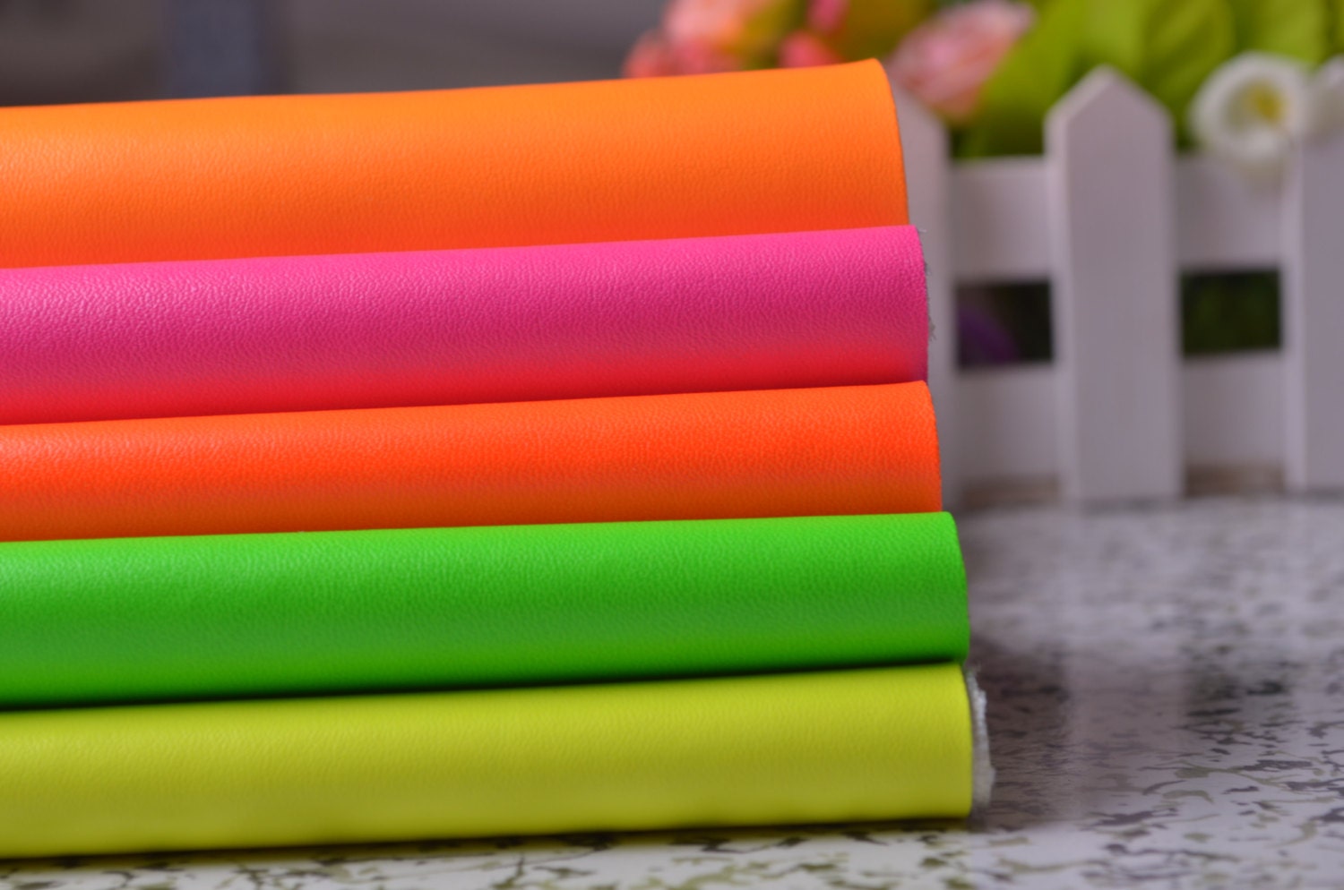 leather paint neon