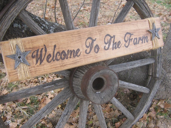 Ranch Welcome Sign Custom Made to Order