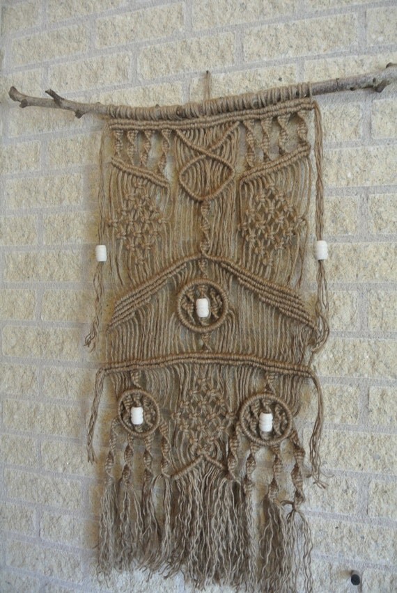 RESERVED for PARIS Jute Macrame Wall Hanging