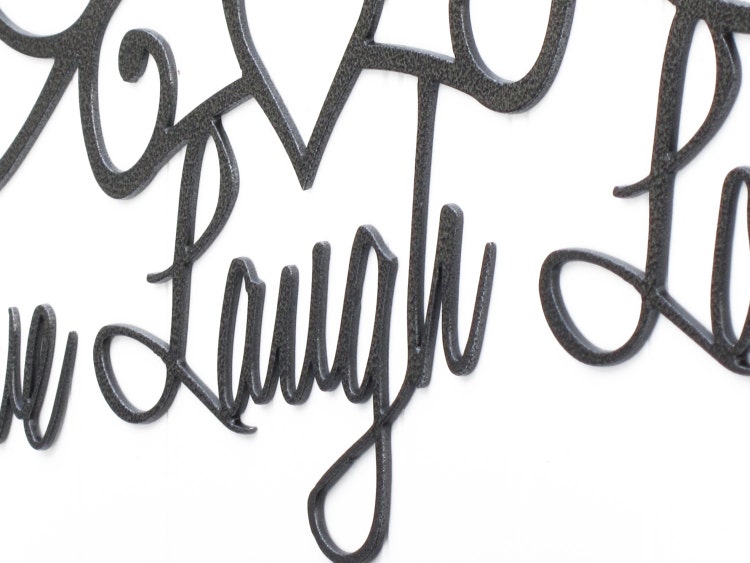 Live Laugh Love Metal Sign with Song Birds by RefinedInspirations