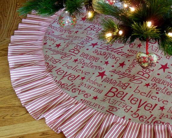 items similar to burlap christmas tree skirt believe items similar to burlap christmas tree skirt believe