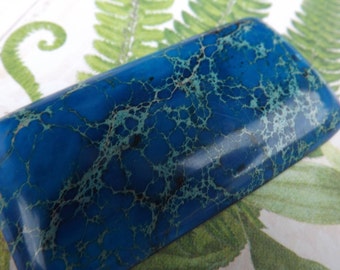 Agate Pendant, blue pendant , stone pendant , rectangle pendant