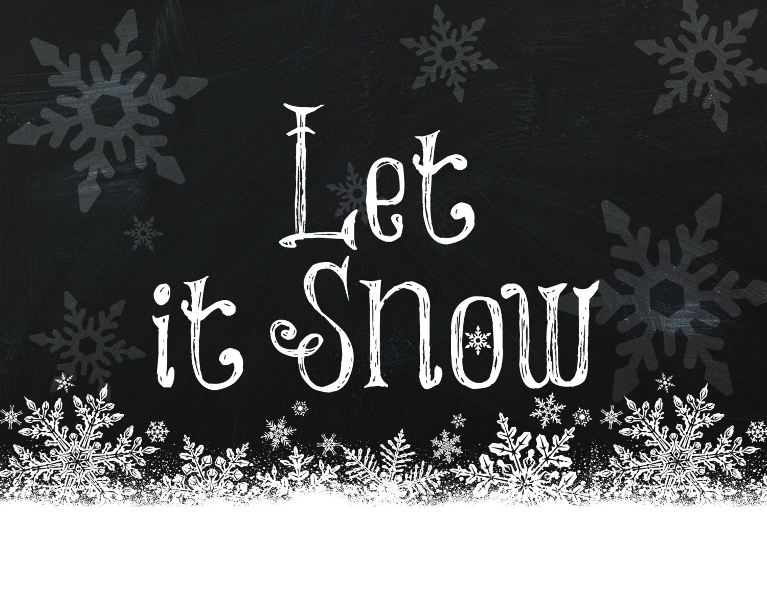 Printable Let It Snow