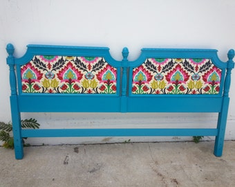 Custom Order - Upholstered King size Headboard "Adelante's Headboard" - Sold