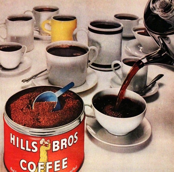 Hills Brothers Coffee Ad 1960 Wall Art Hills Bros