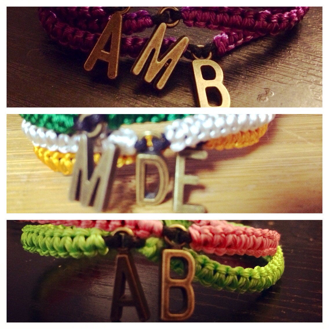 Custom Initial Charm Bracelet by GrandeGifts on Etsy