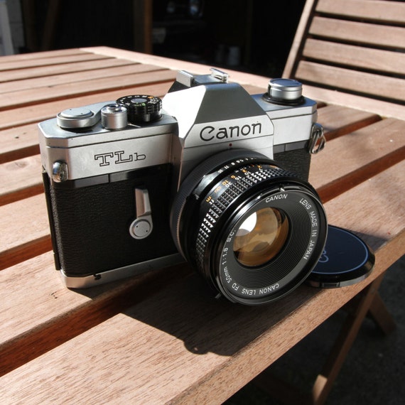 Working Vintage Canon TLb 35mm Film SLR Camera with Original