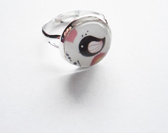 Ring swwet little bird adjustable