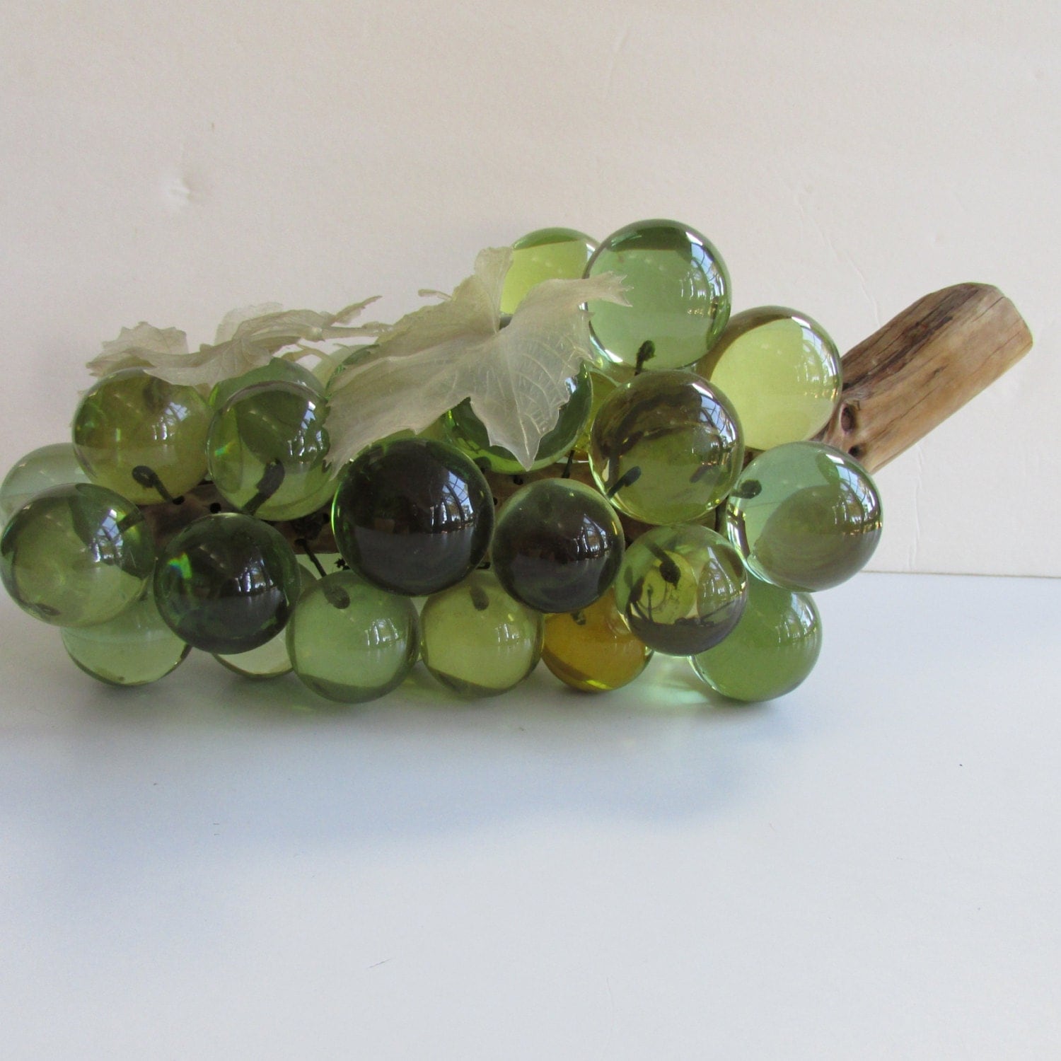 Vintage Grape Cluster Lucite/ Acrylic Driftwood 1970s