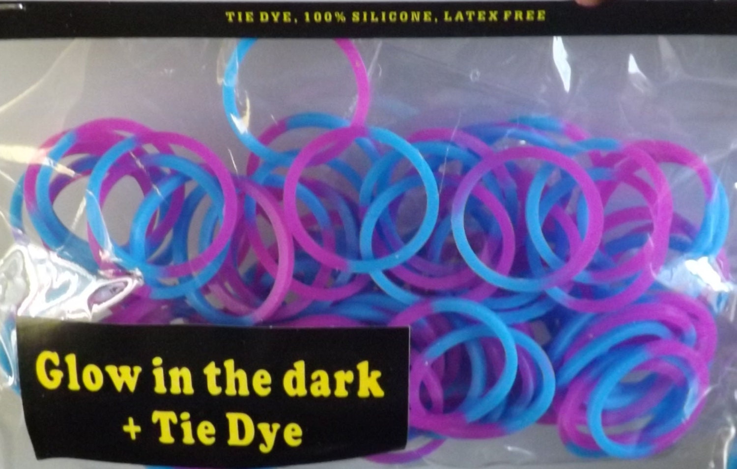 for rainbow loom loom Rubber Bands Glow in the dark Tie Dye