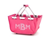 Pink Personalized Easter Basket Mini Market Tote Monogram with Initials or Name (Choose Your Color) Il_170x135