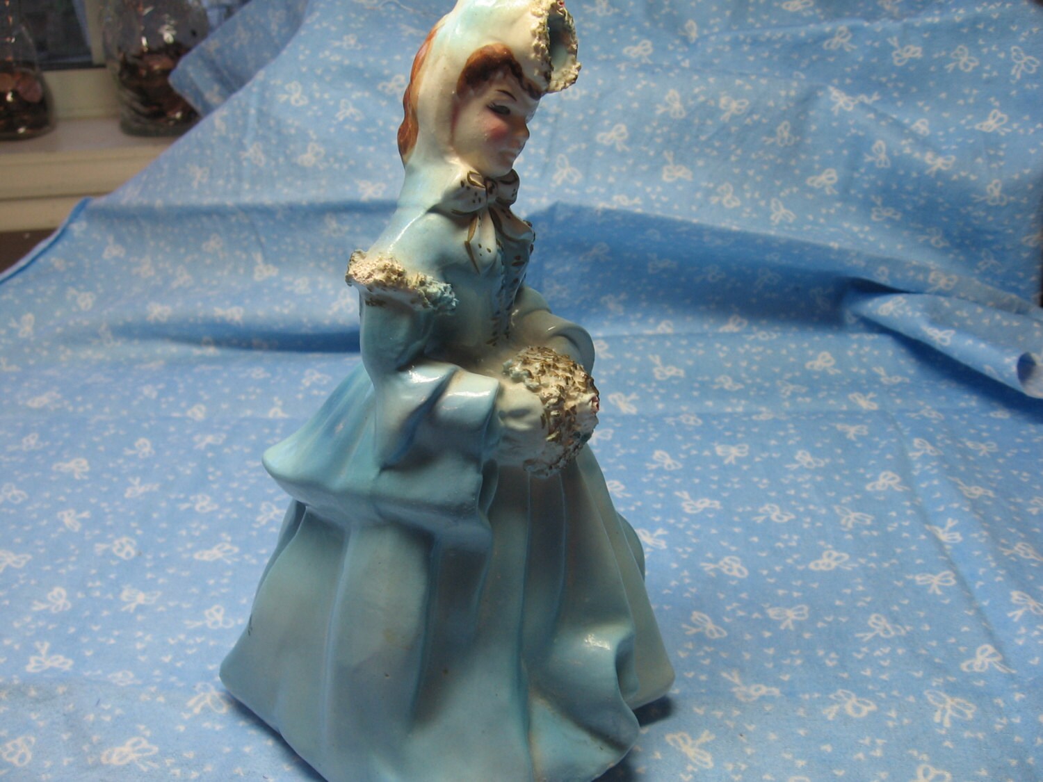 Kreiss and Company Vintage Figurine Lady in Blue by KitKatQuilter