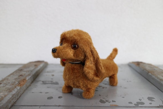 stuffed dog that barks and walks