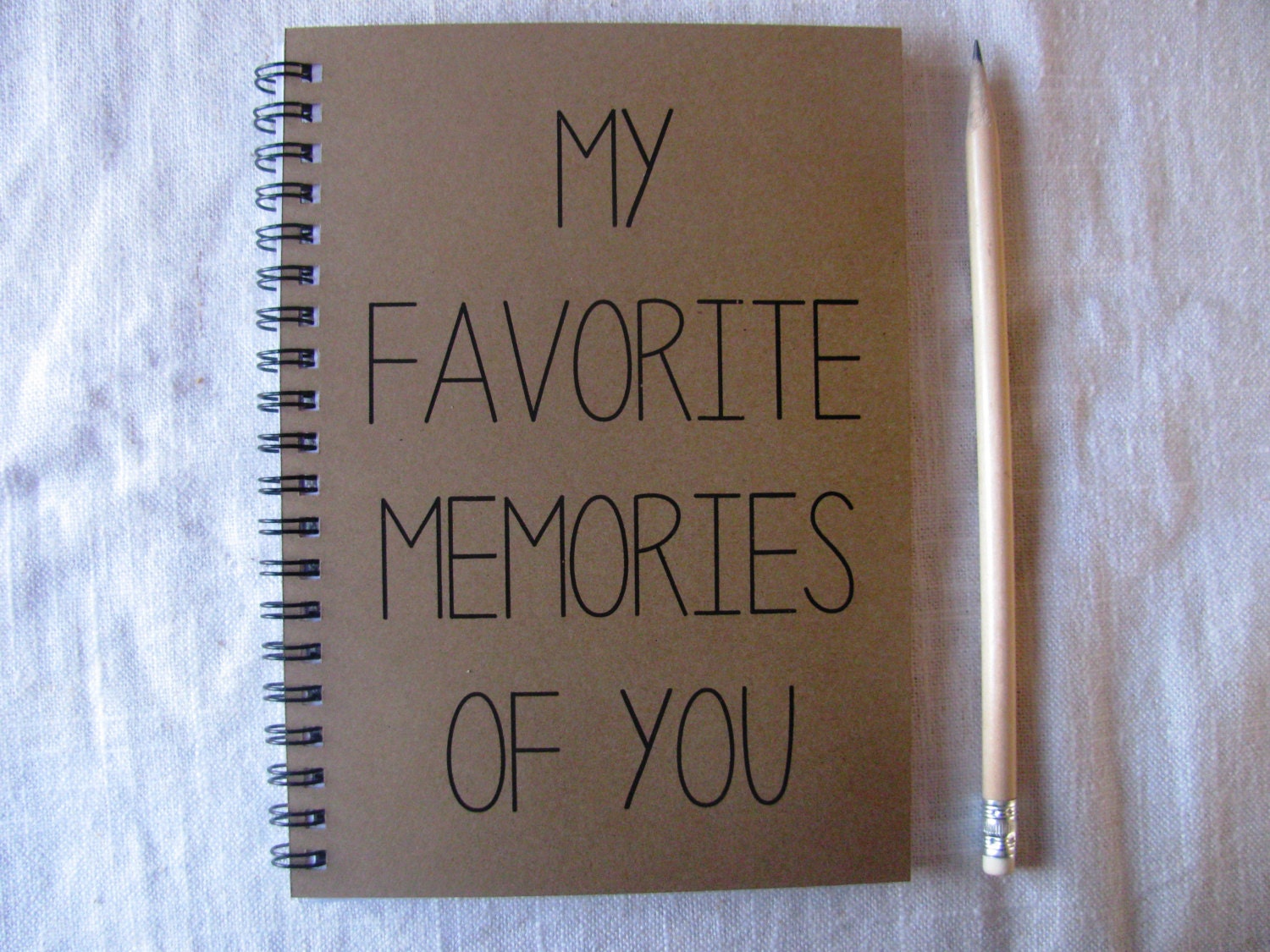 My favorite memories of you 5 x 7 journal by JournalingJane