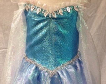 Frozen Princess Elsa dress couture Frozen inspired princess dress