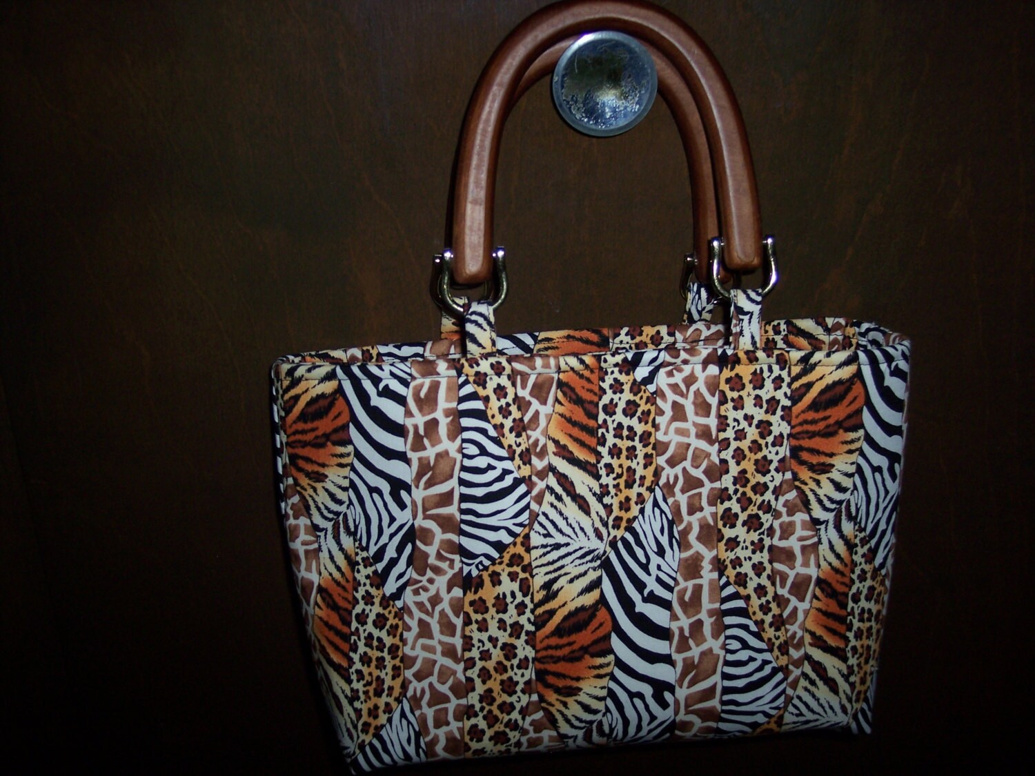 Multi animal print purse by AlwayznStitches on Etsy