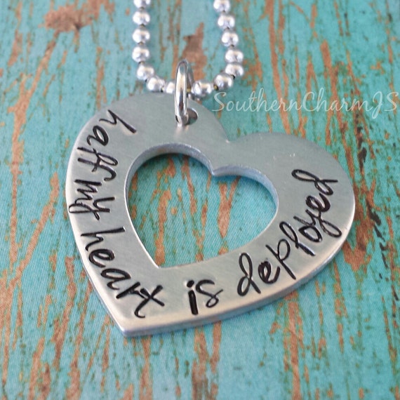 Download Deployment necklace / half my heart is deployed by ...