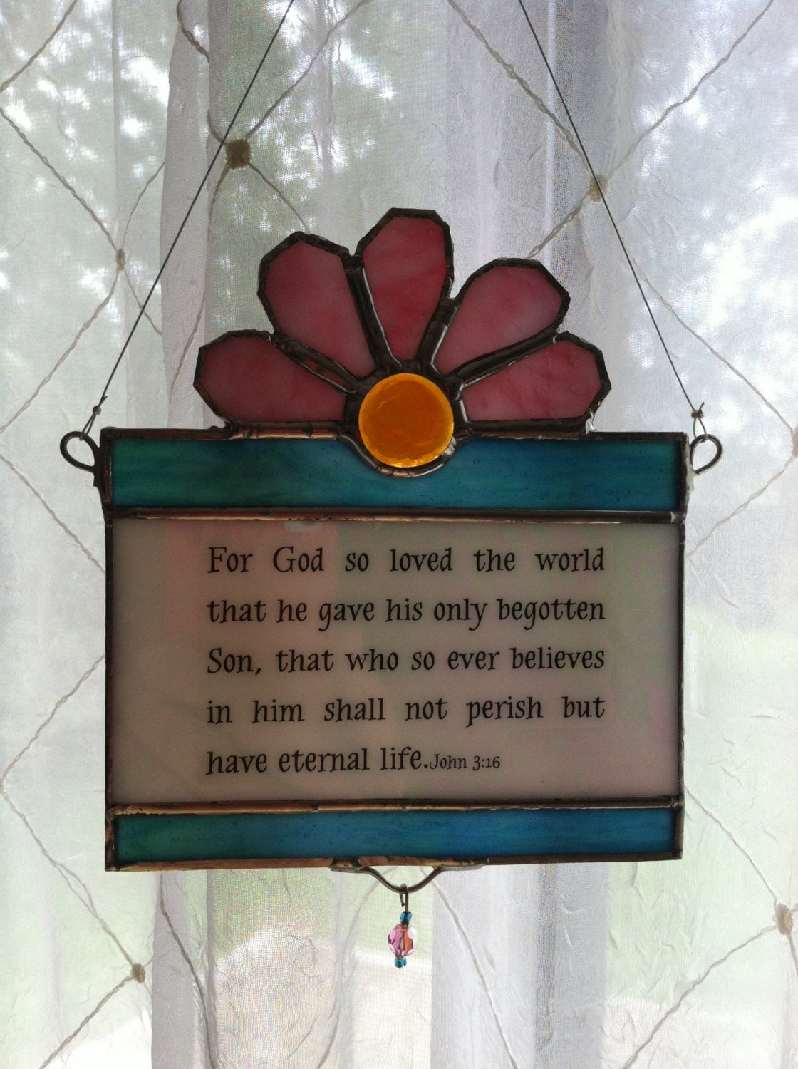 Stained Glass Suncatcher Quote